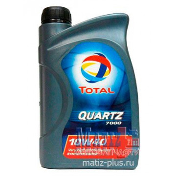 Масло моторное полусинтетическое Total Quartz 7000 10W40 1 л. 
